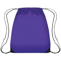 Drawstring Sports Backpack, Purple, Item Number 1471194