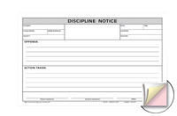 Hammond & Stephens 3-Part Carbonless Discipline Notice Form, 5 x 8 Inches, 100 Sheets 1473625