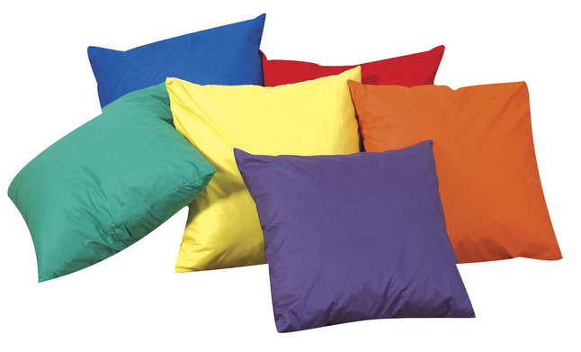 Children's Factory Pillow Set, 12 Inches, Primary Color, Set of 6