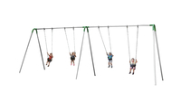 UltraPlay Bipod Single Bay Swing With Galvanized Frame, 2 Tot Seats, Green Yoke Connectors, 102 x 96 x 96 inches 1478670