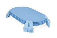 Foundations Podz Cot, Toddler Size, 42-1/4 x 28 x 4-3/4 Inches, Blue, Pack of 4, Item Number 1497521