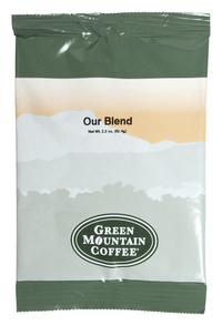 Green Mountain Our Blend Classic Ground Coffee, Light/Mild, 100 Per Carton, Item Number 1535352