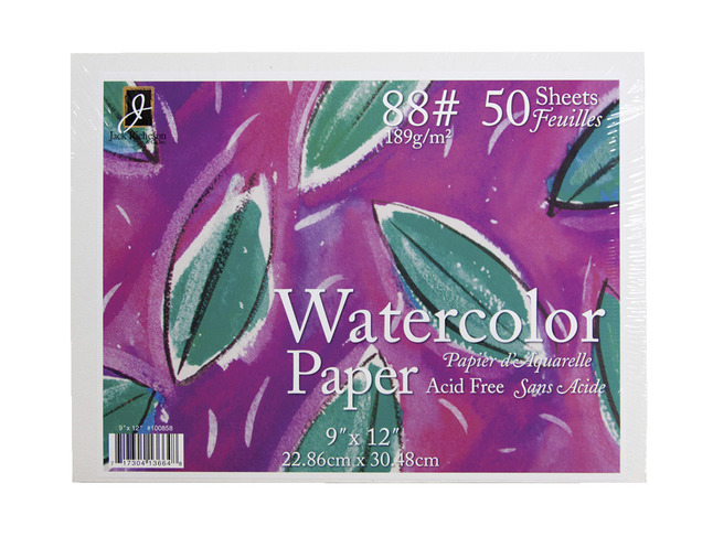 Jack Richeson 1540145 9 x 12 in. Watercolor Paper 50 Sheets - 88 lb