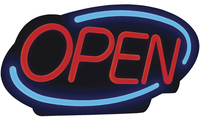 Royal Sovereign LED Open Business Sign, 21 x 13 in, Item Number 1540746