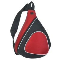 Sling Backpack, Black/Red, Item Number 1559560