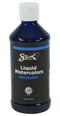 Sax Liquid Washable Watercolor Paint, 8 Ounces, Blue, Item Number 1567843