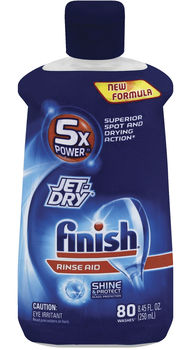 Finish Jet-Dry Rinse Aid, 8.45 oz, Blue