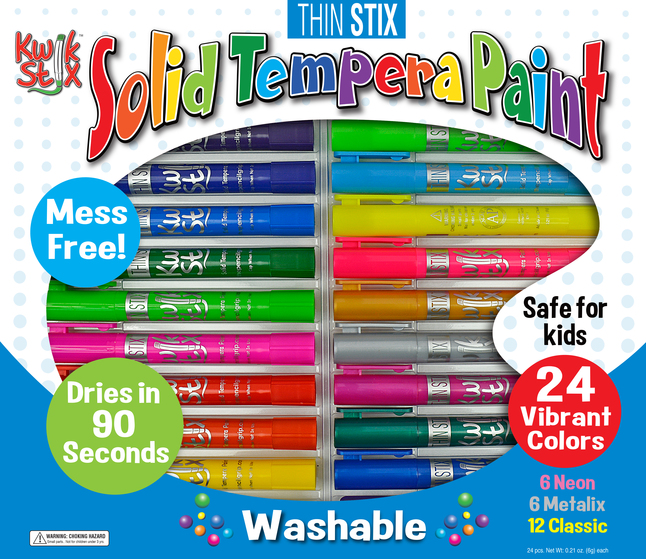 Kwik Stix ThinStix Tempera Paint 24/Pkg