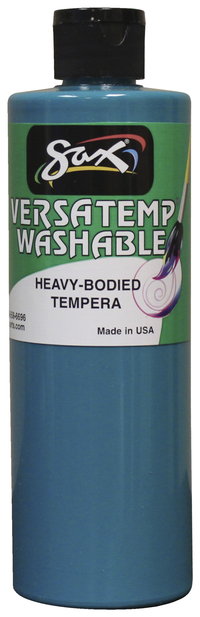 Sax Washable Versatemp Heavy Bodied Tempera Paint, Turquoise, Pint Item Number 1592668