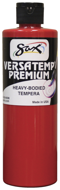 Sax Versatemp Premium Heavy-Bodied Tempera Paint, Primary Red, Pint Item Number 1592707