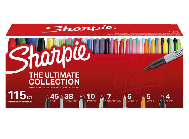 Sharpie® Permanent Markers Ultimate Collection Value Pack, Assorted Tip  Sizes/Types, Assorted Colors, 115/Set