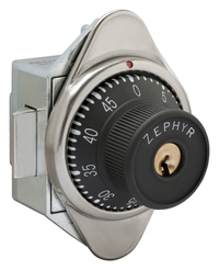 Image for Zephyr Locks Built-In Combination Lock, ADA Compliant, Spring Latch, Right Hinged Door, 2 Keys from School Specialty
