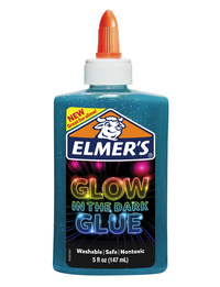 Elmer's Glow in the Dark Glue, 5 Fluid Ounces, Blue Item Number 2001192