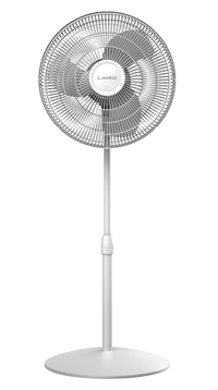 Lasko Oscillating Compact Stand Fan, 3 Speed, White, Item Number 2002554