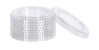 Crystalware Portion Cup Lids, Clear, Pack of 100, Item Number 2003896