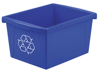 School Smart Recycle Bin, 4 Gallon, Blue 2003501