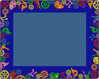 Childcraft STEAM Carpet, 10 Feet 6 Inches x 13 Feet 2 Inches, Rectangle, Item Number 2106160