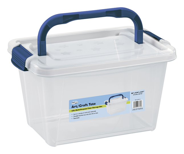 Artist Select Storage Box with Lid, 3-1/2 Liters, Clear