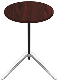 Lorell Guest Area Round Top Accent Table -- Table, Accent, 15-3/4"Wx15-3/4"Lx24-3/5"H, Mahogany 2005236