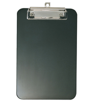 Officemate Plastic Clipboard, Memo Size, 6 x 9 x 1/2 Inches, Black, Item Number 2006316