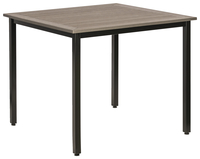 Lorell Charcoal Outdoor Table -- Table, Outdoor, Faux Wood, 36-5/8 x 36-5/8 x 30-3/4 Inches, Item Number 2006426