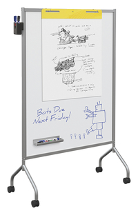 Essentials Mobile Office Dry Erase Magnetic Whiteboard, Item Number 2006843