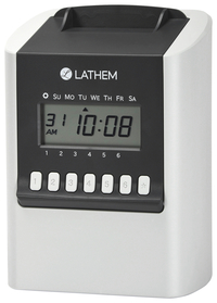 Lathem 700E Calculating Electronic Time Clock, Item Number 2008557