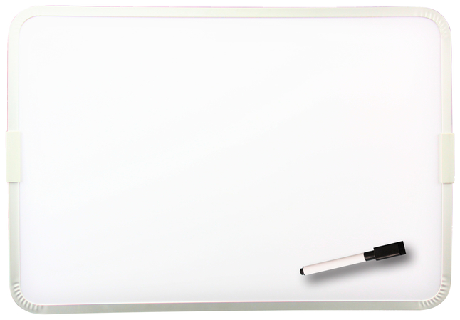 Flipside Two-Sided Framed Magnetic Dry Erase Board, 9 x 12
