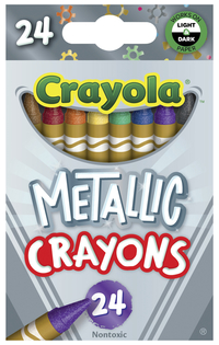 Crayola Metallic Crayons, Set of 24 Item Number 2020024