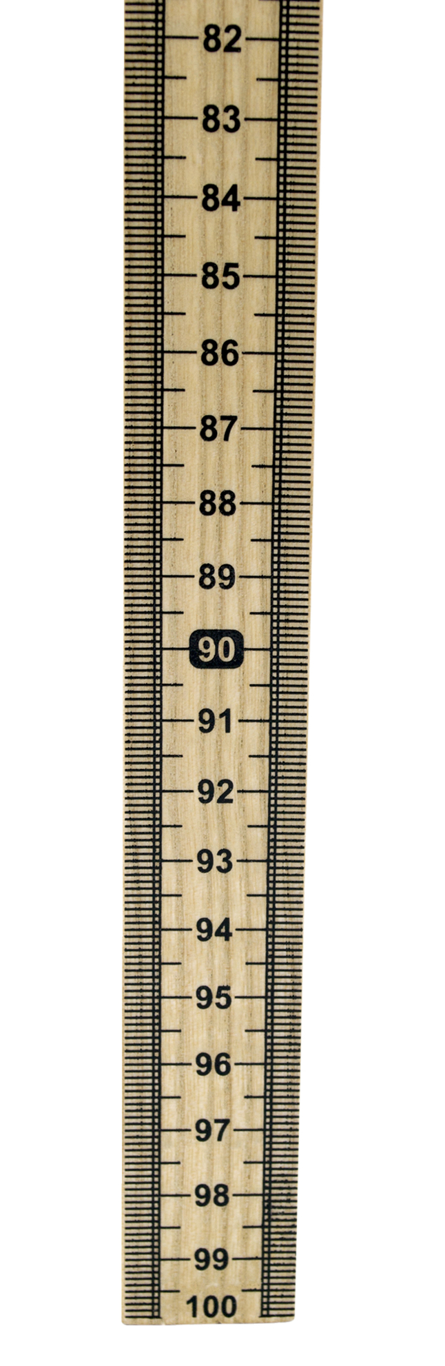 Meter Stick Single Sided Hardwood Metric Meter Stick with Vertical Reading and Zero Top - Eisco Labs