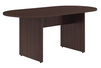 Classroom Select Oval Conference Table, Top/Base, 72 x 36 x 29-1/2 Inches, Espresso, Item Number 2025085