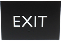 Lorell Exit Sign, 4.5 x 6.8 x 0.5 Inches, Black, Item Number 2025983