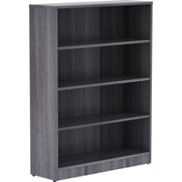 Classroom Select Laminate 4 Shelf Bookcase, 36 x 12 x 48 Inches, Weathered Charcoal, Item Number 2028031