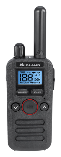 Midland BizTalk BR180 Business Two-Way Radio, Battery, Black, Item Number 2096480