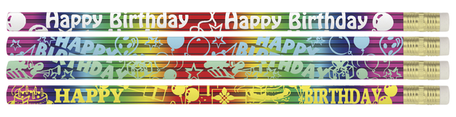 Musgrave Pencil Co Happy Birthday Pencils, Pack of 12