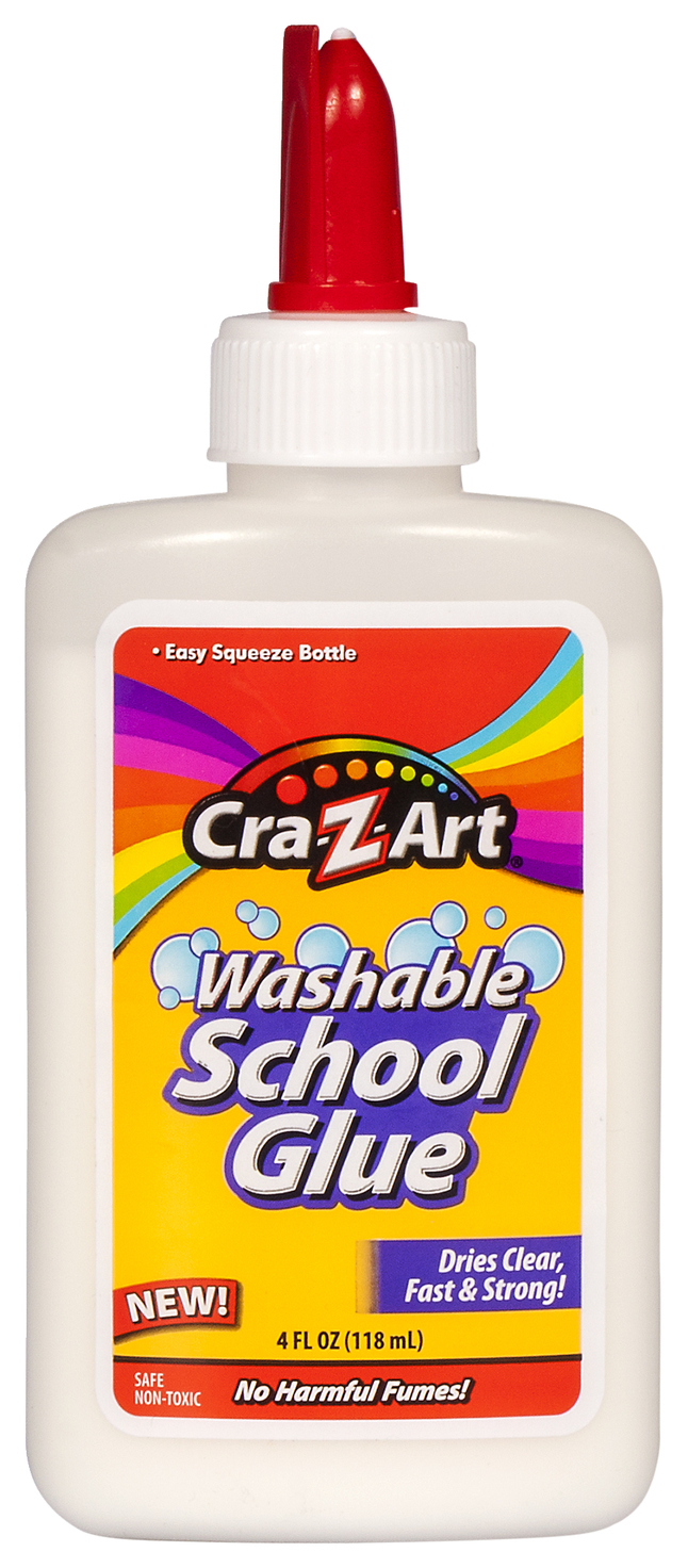 Cra-Z-Art Washable School Glue, 4 Oz, White, Pack of 8