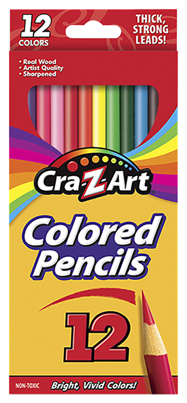 Cra-Z-Art Colored Pencils, 12 Count, Beginner Child to Adult, Ages 4 and up  - DroneUp Delivery