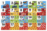 Melissa & Doug Farm Number Floor Puzzle, 24 Pieces Item Number 2044733