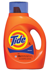 Tide Original Laundry Detergent, Concentrate Liquid, 46 Fluid Ounces, Original Scent, Case of 6, Item Number 2050248