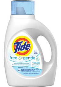 Tide Free & Gentle Detergent, 46 Fluid Ounces, Item Number 2050473
