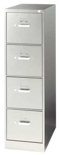 Classroom Select 4-Drawer Vertical File Cabinet, 15 x 25 x 52 Inches, Light Gray 2073486