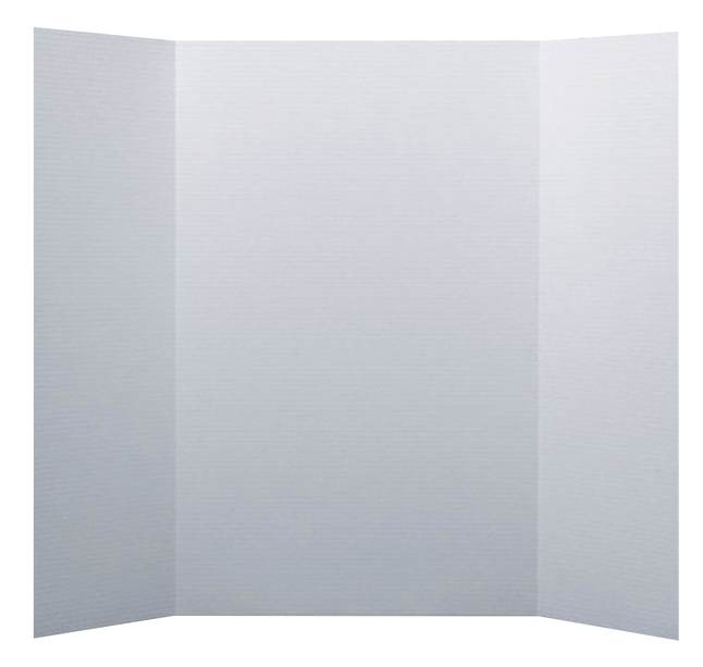 Flipside Products 2083840 14 x 22 in. Mini Tri-Fold Display Board White