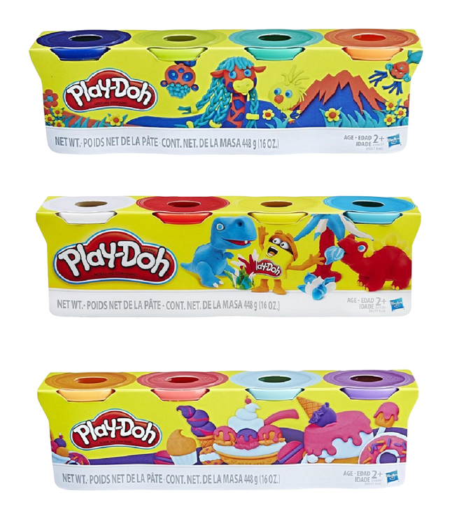 Play-Doh, Assorted Colors, 4 Ounces, Set of 4