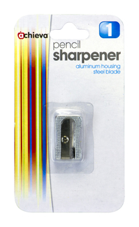 Achieva Single Hole Sharpener, 3/4 x 1 x 1/2 Inches, Aluminum, Item Number 2088300