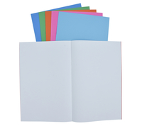 School Smart Bright Blank Books, 11 x 17 Inches, Assorted Colors, 6 Sheets, Pack of 6, Item Number 2088941