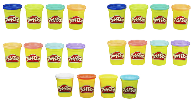 Play-Doh Assorted Colors, 4 Ounces, Set of 20