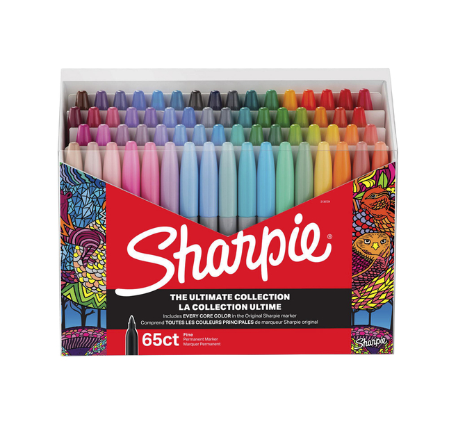 Sharpie Metallic Permanent Markers | Fine Point | Silver | 12 Count