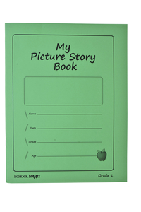 School Smart My Picture Story Book, Grade 1, 5/8 Ruled, 8-1/2 x 11 Inches 2092042