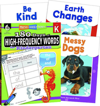 Teacher Created Materials Learn-at-Home High-Frequency Words Bundle, Grade K, Set of 4 Item Number 2092213