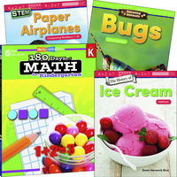Teacher Created Materials Learn-at-Home Explore Math Bundle, Grade K, Set of 4 Item Number 2092215